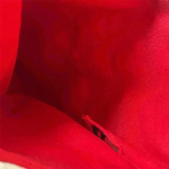 Handmade Women's Red & Black Striped Shoulder Bag Boho Hippie Style - Picture 4 of 5